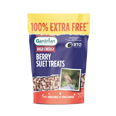 Gardman Berry Suet Treats 500g + 100% Extra Free
