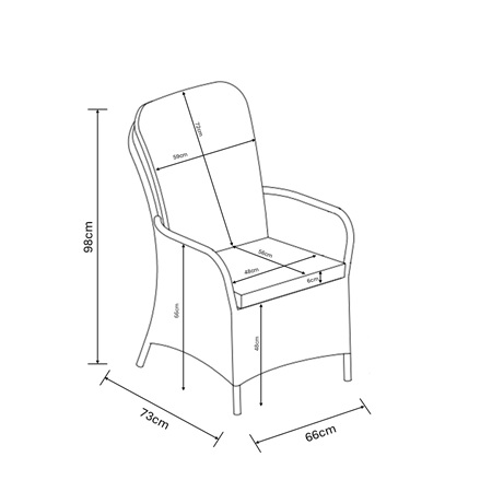 Eton 4 Seat Dining Set - image 4