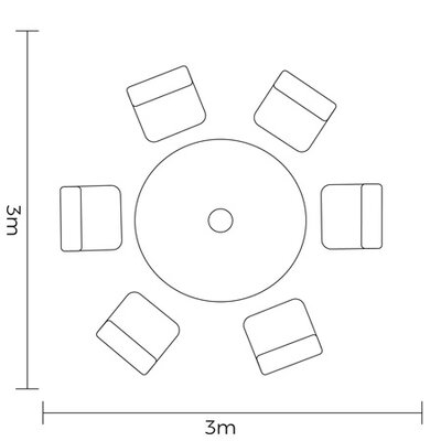 Eton 6 Seat Dining Set - image 4