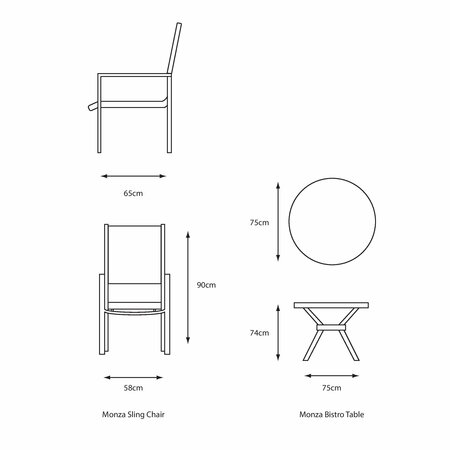 Monza Bistro Set - image 4