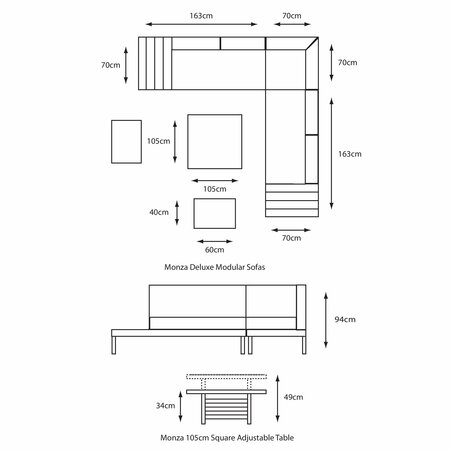 Monza Modular Dining Set - image 5